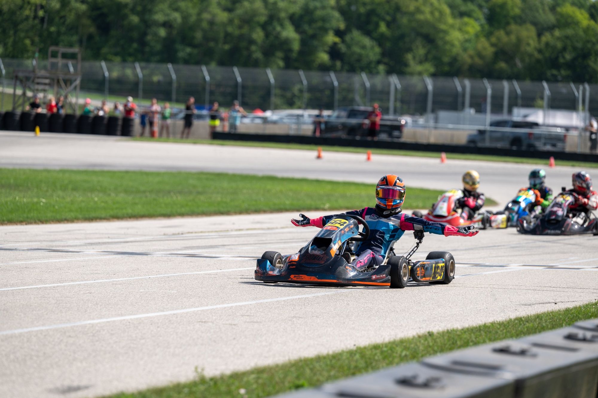 Brady Schad racing, trackside photo 4